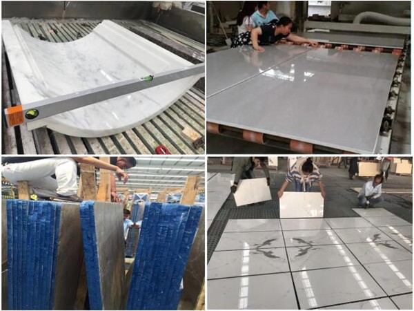 portoro marble slab inspection