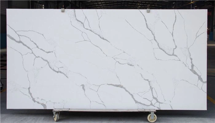 calacatta laza quartz kitchen bathroom top