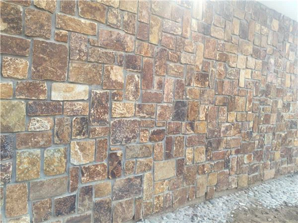 rust loose stones wall stone