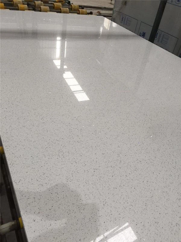 white  mirror quartz polished