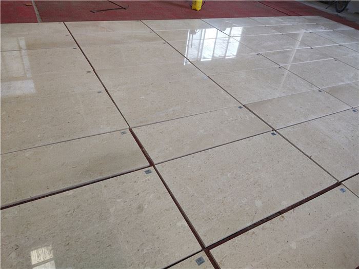 beige marble tile bathroom indoor