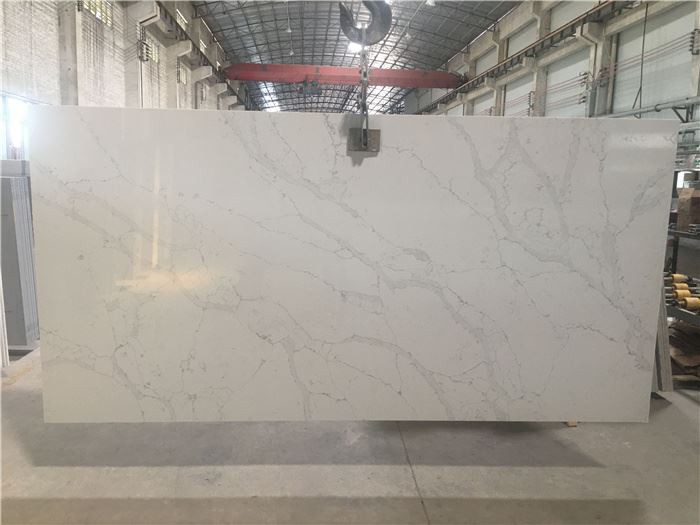 luxor calacatta quartz polished slab