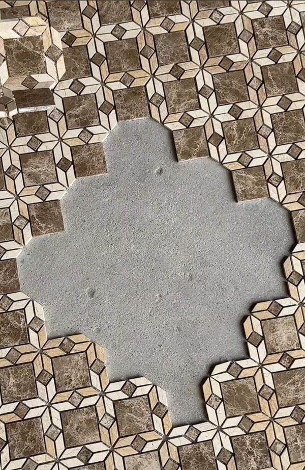Dark Emperador Marble Mosaic Tile