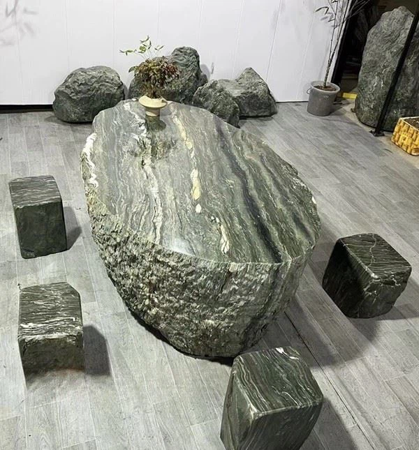 Green Stone Tables