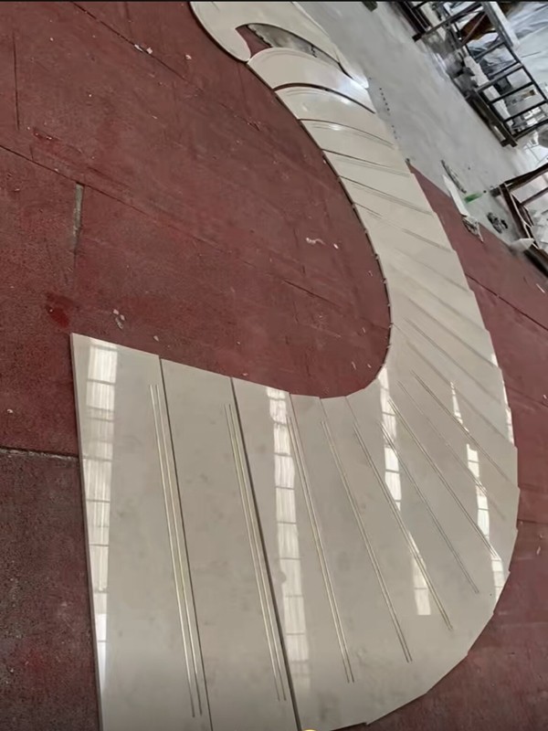 Ottoman Beige Marble spiral steps