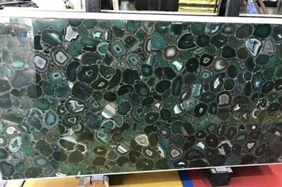 সবুজ Agate পাথর স্ল্যাব
